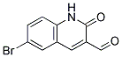 6-BROMO-2-OXO-1,2-DIHYDROQUINOLINE-3-CARBALDEHYDE 结构式