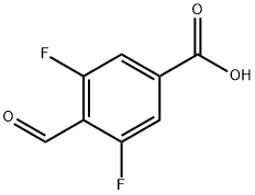 3,5-二氟-4-甲酰基苯甲酸 结构式