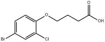 4-(4-Bromo-2-chlorophenoxy)butanoic acid 结构式