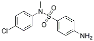 4-AMINO-N-(4-CHLOROPHENYL)-N-METYLBENZENESULFONAMIDE 结构式