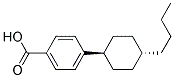 4-(反-4-丁基环己基)苯甲酸 结构式