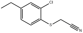 2-(2-氯-4-乙基苯硫基)乙腈 结构式