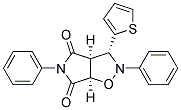 (3A,3AA,6AA)-2,5-DIPHENYL-3-(2-THIENYL)-2,3,3A,6A-TETRAHYDROPYRROLO(3,4-D)ISOXAZOLE-4,6(5H)-DIONE 结构式