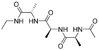 (N-ACETYL-L-ALANYL)-L-ALANYL-L-ALANINEETHYLAMIDE 结构式