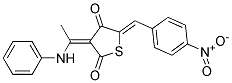 3-(1-ANILINOETHYLIDENE)-5-(4-NITROBENZYLIDENE)-2,4(3H,5H)-THIOPHENEDIONE 结构式