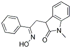 3-(B-(HYDROXYIMINO)PHENETHYL)-1-METHYL-2-INDOLINONE 结构式