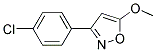 3-(P-CHLOROPHENYL)-5-METHOXYISOXAZOLE 结构式