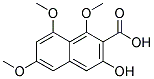 3-HYDROXY-1,6,8-TRIMETHOXY-2-NAPHTHOICACID 结构式