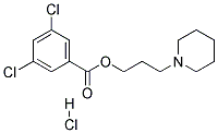 3-PIPERIDINOPROPYL3,5-DICHLOROBENZOATEHYDROCHLORIDE 结构式