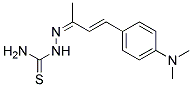 4-(P-(DIMETHYLAMINO)PHENYL)-3-BUTEN-2-ONETHIOSEMICARBAZONE 结构式