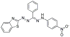 5-(2-BENZOTHIAZOLYL)-1-(P-NITROPHENYL)-3-PHENYLFORMAZAN 结构式