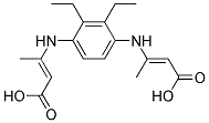 DIETHYL3,3'-(P-PHENYLENEDIIMINO)BIS(2-BUTENOATE) 结构式