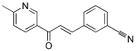 M-(3-(6-METHYL-3-PYRIDYL)-3-OXO-1-PROPENYL)BENZONITRILE 结构式