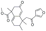 METHYL5-(3-FUROYLMETHYL)-1,5,6-TRIMETHYL-3-OXO-1,2,3,5,6,7-HEXAHYDRO-1-NAPHTHALENECARBOXYLATE 结构式