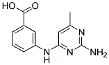 M-(2-AMINO-6-METHYL-4-PYRIMIDINYLAMINO)BENZOICACID 结构式
