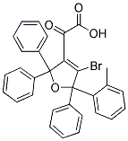 METHYL(4-BROMO-2,2,5,5-TETRAPHENYL-2,5-DIHYDRO-3-FURYL)GLYOXYLATE 结构式