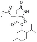 P-MENTH-3-YL3-(METHOXYCARBONYLMETHYL)-2,5-DIOXO-3-PYRROLIDINECARBOXYLATE 结构式