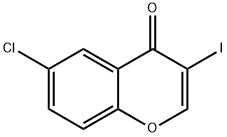 6-氯-3-碘-苯并吡喃-4-酮 结构式