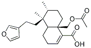 (5S,6R,8aR)-8a-Acetoxymethyl-5-(2-furan-3-yl-ethyl)-5,6-dimethyl-3,4,4a,5,6,7,8,8a-octahydronaphthalene-1-carboxylicacid 结构式