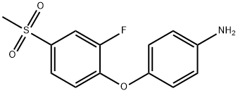 4-[(2-Fluoro-4-methylsulfonyl)phenoxy]aniline 结构式