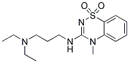 3-[3-(Diethylamino)propylamino]-4-methyl-4H-1,2,4-benzothiadiazin-1,1-dioxide 结构式