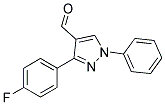 3-(4-Fluorophenyl)-1-phenyl-1H-pyrazole-4-carboxaldehyde 结构式