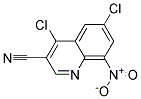 4,6-DICHLORO-8-NITRO-QUINOLINE-3-CARBONITRILE
 结构式