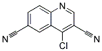 4-CHLORO-QUINOLINE-3,6-DICARBONITRILE
 结构式