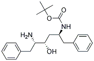 Tert butyl(2S,4S,5S)-5-amino-4-hyroxy 1,6 diphenylhexan-2yl-carbamat 结构式