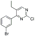 4-(3-bromophenyl)-2-chloro-5-ethylpyrimidine 结构式