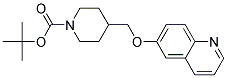 4-(Quinolin-6-yloxymethyl)-piperidine-1-carboxylic acid tert-butyl ester 结构式