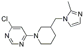 4-Chloro-6-[3-(2-methyl-imidazol-1-ylmethyl)-piperidin-1-yl]-pyrimidine 结构式