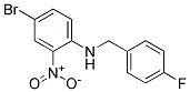 (4-Bromo-2-nitro-phenyl)-(4-fluoro-benzyl)-amine 结构式
