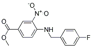 4-(4-Fluoro-benzylamino)-3-nitro-benzoic acid methyl ester 结构式