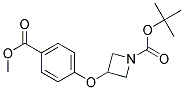 3-(4-Methoxycarbonyl-phenoxy)-azetidine-1-carboxylic acid tert-butyl ester 结构式