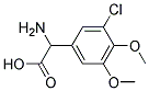 amino(3-chloro-4,5-dimethoxyphenyl)acetic acid 结构式