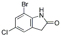 7-bromo-5-chloro-1,3-dihydro-2H-indol-2-one 结构式