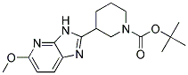 tert-butyl 3-(5-methoxy-3H-imidazo[4,5-b]pyridin-2-yl)piperidine-1-carboxylate 结构式