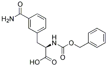 (2R)-2-{[(benzyloxy)carbonyl]amino}-3-(3-carbamoylphenyl)propanoic acid 结构式