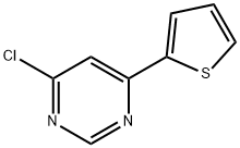 4-CHLORO-6-(THIOPHEN-2-YL)PYRIMIDINE 结构式