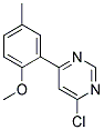4-Chloro-6-(2-methoxy-5-methyl-phenyl)-pyrimidine 结构式