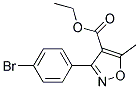 ethyl 3-(4-bromophenyl)-5-methylisoxazole-4-carboxylate 结构式