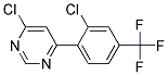 4-Chloro-6-(2-chloro-4-trifluoromethyl-phenyl)-pyrimidine 结构式