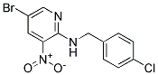 (5-Bromo-3-nitro-pyridin-2-yl)-(4-chloro-benzyl)-amine 结构式