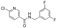 6-Chloro-N-(3,5-difluoro-benzyl)-nicotinamide 结构式