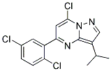 7-chloro-5-(2,5-dichlorophenyl)-3-(1-methylethyl)pyrazolo[1,5-a]pyrimidine 结构式