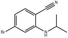 4-Bromo-2-isopropylamino-benzonitrile 结构式