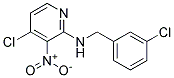 (3-Chloro-benzyl)-(4-chloro-3-nitro-pyridin-2-yl)-amine 结构式