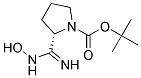 tert-butyl (2S)-2-(hydroxycarbamimidoyl)pyrrolidine-1-carboxylate 结构式