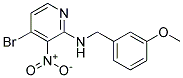 (4-Bromo-3-nitro-pyridin-2-yl)-(3-methoxy-benzyl)-amine 结构式